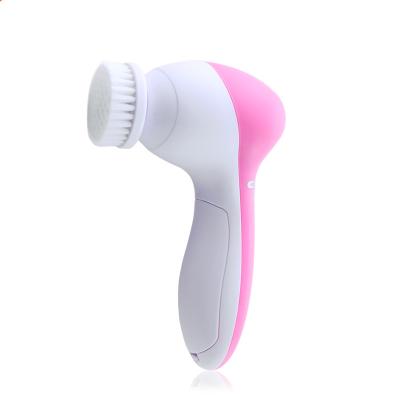 China Acne Treatment 5 IN 1 Beauty Care Sonic Massager Scalp Cleansing Facial Brush for sale