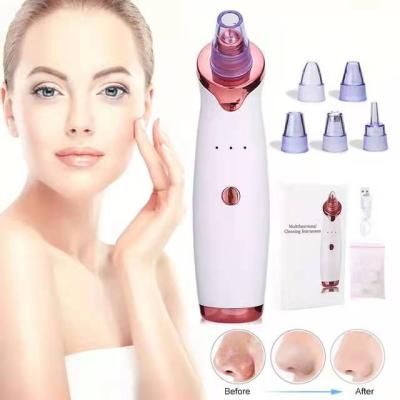 China Acne Treatment Multi Use Pore Blackhead Extractor Blackhead Deep Facial Cleansing Cleaner Remover With 5 Replaceable Heads for sale