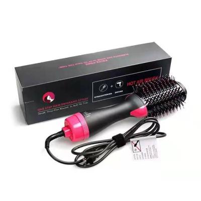 China 2021 Hot Selling Ionic 4 In 1 Hair Dryer Hair Straightener Hair Brush Electric Barber Dryer Brush for sale