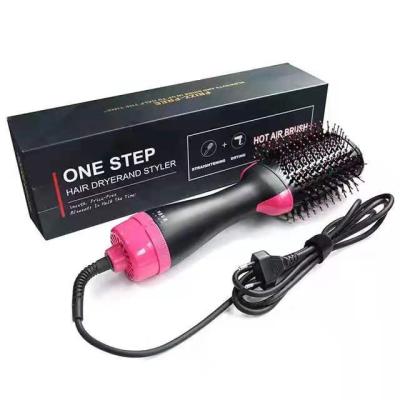 China Ionic 4 in 1 Hair Straightener Hair Brush Anti-frizz Ionic Ceramic Electric Hair Brush Straight Comb for sale