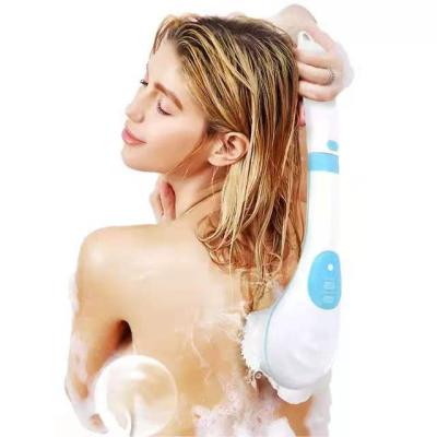 China 2021 Sustainable Hot Sale Rechargeable Spinning , Electric Back Bath Brush With Long Handle for sale