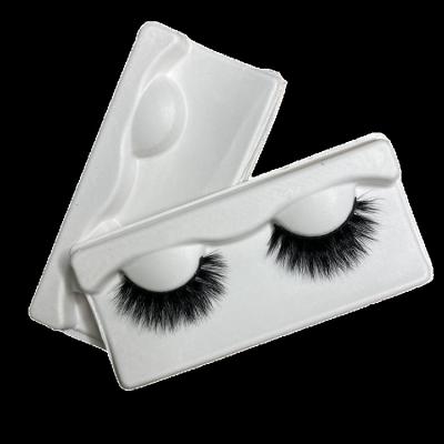 China Recyclable Customization Bagasse Paper Pulp Biodegradable Eyelash Packaging Tray Holder Eyelashes Packaging for sale