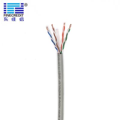 중국 산업 23AWG 1000FT Cat6 Utp 이더네트 케이블 가동 가능한 BC 지휘자 HDPE 절연제 판매용