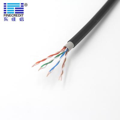 China Openluchtkoper Communicatie Kabel, de Zwarte Cat5e-Kat 5e FTP/Cat 5e UTP van de Netwerkkabel Te koop