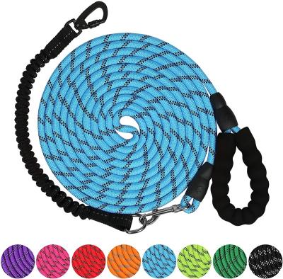 China Premium Braided Nylon Durabal Traction Rope Padded Dog Lead Dog Climbing Leashes for sale