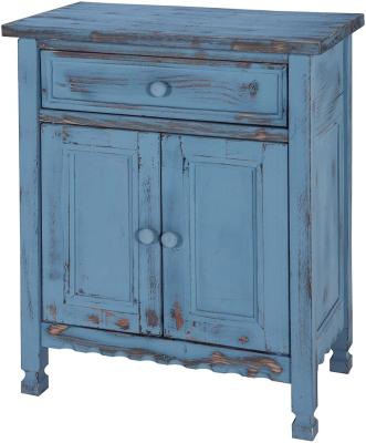 China Vintage Armario Ropero Solid Antique Wood Cabinet Storage Baby Furniture Blue Curiosity High Sideboard for Your Home for sale