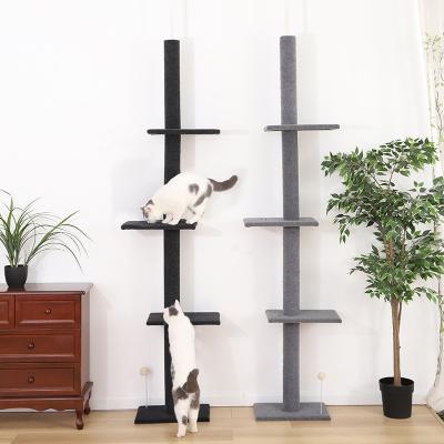 China Sustainable Pets Cat Scratcher Tower Sisal Cat Tree For Large Cat Scratcher Tree for sale