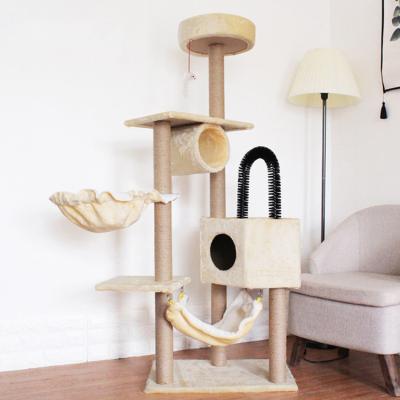 China Sustainable High Quality Multifunctional Cat Tree Tower With Sisal Striping Post for sale