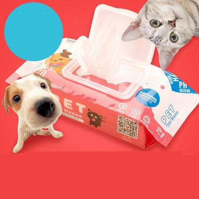 China Viable Wholesale Professional Pet Grooming Cat Dog Wipes Cleaning Pet Wipes 70 Pieces For Pet Travel for sale