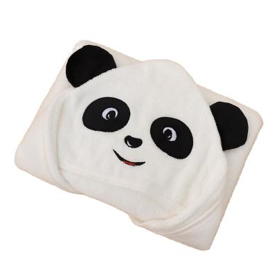 China China Factory Custom Wholesale Child Safe Terry Organic Bamboo Washcloth Animal Hooded Bath Towel Set for sale