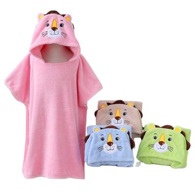 China Best Price Fleece Unicorn Designs New Arrival Hooded QUICK DRY Bath Towels For Kids for sale