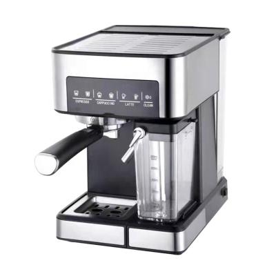 China Hot Sale 20bar Hotel Steamer Milk Foam Multi Function 2in1 Sensor Touch Semi Automatic Espresso Coffee Machine Maker With Milk Box for sale