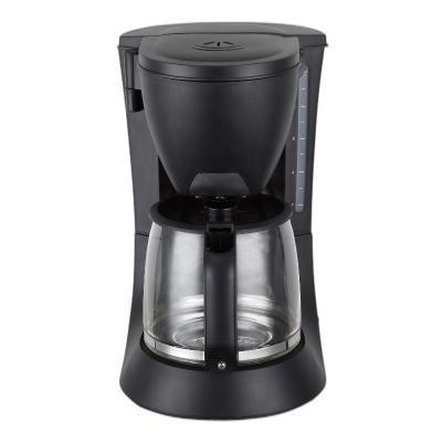 China Hotel Factory Hot 1.2L New Electric Plastic Kepp Direct Selling 10 Cup High Temperature Glass Pot Anti Drip Coffee Maker for sale