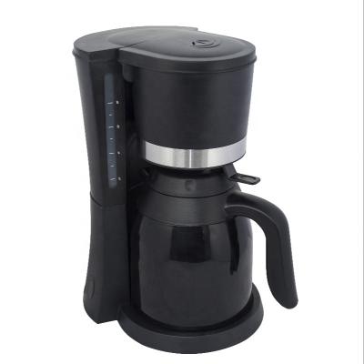 China Hot Sale Hotel Electric Plastic Keep Hot 800W 100W 1.0L Thermo Pot Anti Drip Coffee Maker for sale