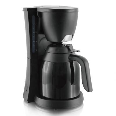 China Hotel Hot Selling Electric Plastic Keep 800W 1.0L Thermo Hot Pot Anti Drip Coffee Maker For Home Office for sale