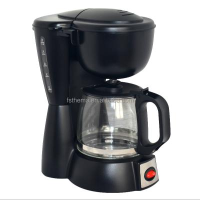 China Hotel Low Price Hot Sale 600ml 4-6 Electric Cup Keep Hot High Temperature Glass Pot Anti Drip Coffee Maker for sale