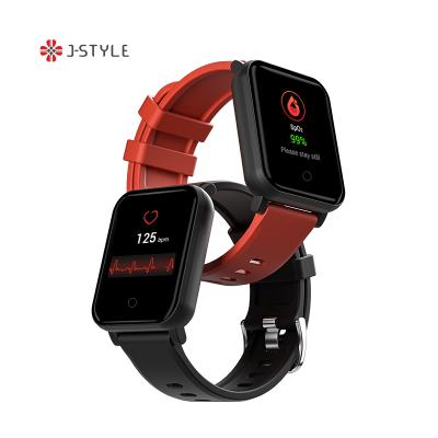 China Waterproof Touch Screen Bluetooth Blood Oxygen Spo2 Pressure Activity Fitness Tracker Band Body Temperature Smart Watch for sale