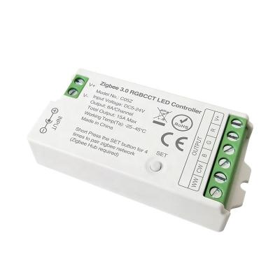 China Signal transmitting and protocal mode timing Zigbee RCB+CCT LED controller support zigbee 3.0 standard with low consumption and strong capacity for sale