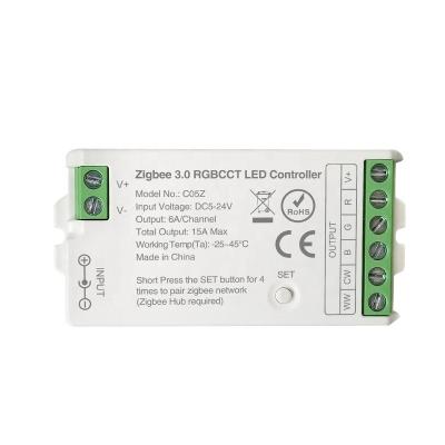 China All DC12-24V LED Strip Laimi Brand Controller Control Zigbee Tuya Wireless Dimmer Led Strip Light Mini Controller for sale