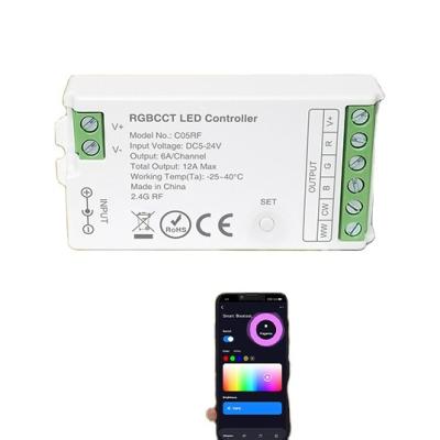 China Tuya Smart Life 2.4GHz RF Multi Channel Dimming RGB Led Controllers Work For Flexible COB LED Strips for sale