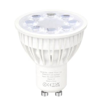 China Laimi 4W 2.4GHz RF RGB+CCT LED Hotel Spotlight GU10 Dimmable LED Bulb for Alexa / Google Home for sale