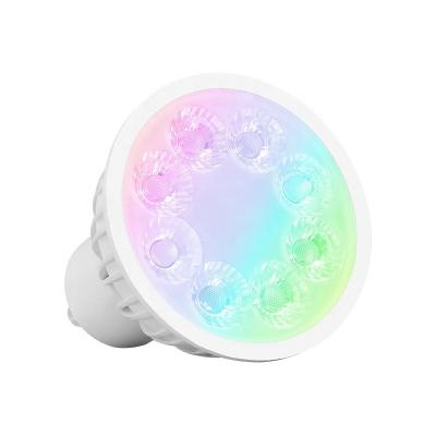 China Modern 4W wireless led spotlight zigbee GU10 smart bulbs , RGB color changing LED bulb with CE ROHS for sale