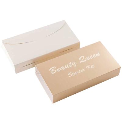 China 2021 New Design Disposable Cardboard Box Disposable Cosmetic Packaging For Cosmetic Starter Kit for sale