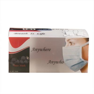 China Super Quality Disposable Matt Disposable PP Custom Made Eco-Friendly Blister Foldable Storage Box Packaging For Surgical Face Mask for sale