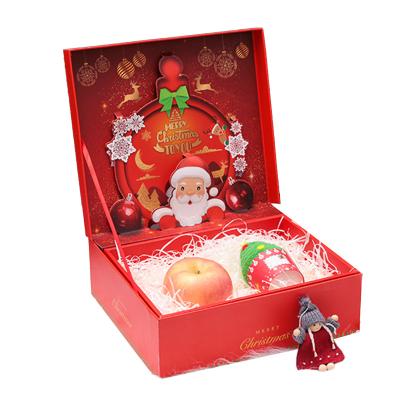 China 2020 New Arrival Custom Made Disposable Red Color Folding Cardboard Children's Toys Disposable Gift Box For Christmas for sale