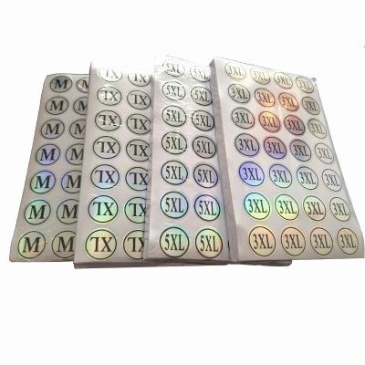 China Decorative Sticker Custom Die Cut Label S/M/L/XL/XXL Size Adhesive Sticker for sale