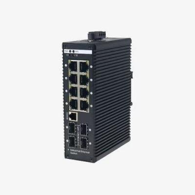 China 8-Port 10/100/1000Mbps PoE Industrial Managed Switch with 2 SFP Uplink for sale