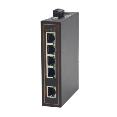 China Network Unmanaged Industrial Ethernet Switch 5 Fast Ethernet Ports POE for sale