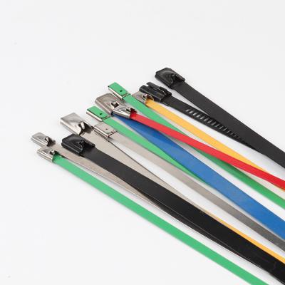 China Low friction to ensure reduce stresses. New Arrive Mixcolor Stainless Steel Cable Tie Marker Tag Hardware Stainless Steel Cable Ties for sale