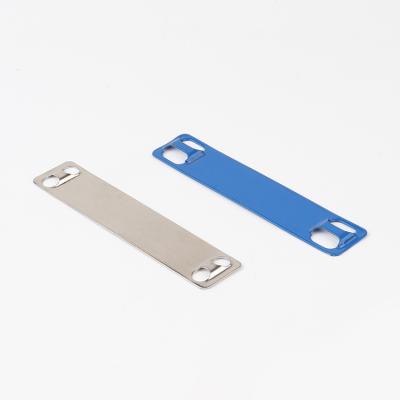 China Low friction to ensure reduce stresses. High Quality Blue Stainless Steel Ribbon Cable Tie Marker Tag Material for sale