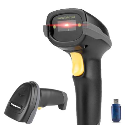 China ABS+Silicone Barcode Scanner Wireless Laser Barcode Reader 1D 2D QR Handheld Barcode Reader for sale