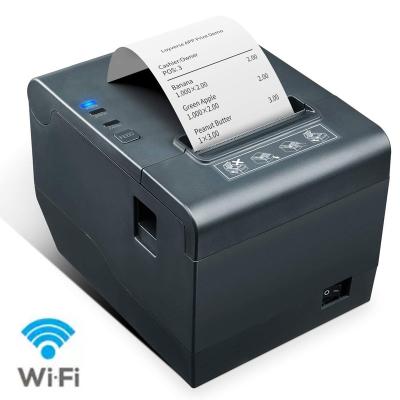 China Black High Quality 80mm Radio WIFI BT USB Printer Auto Cutter Position Displaying Receipt Thermal Printer for sale