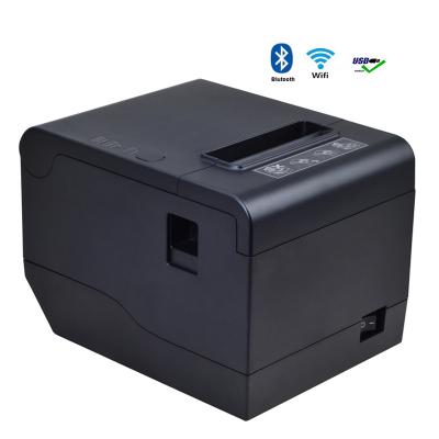 China Abundant Black Wall Hanging Interfaces 80mm Thermal Receipt Printer USB WIFI Thermal Receipt Printer for sale