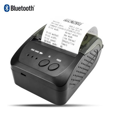 China Black Thermal Receipt Printer 58 Mm Thermal Printer Mini Portable Blue Tooth Printer for sale