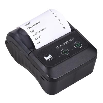 China 2 Inch Portable Mini Receipt Printer Black And White Fiscal Blue Tooth Mobile Thermal Printer for sale