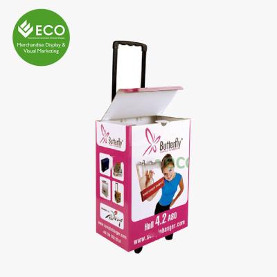 China Customized Easy Grip Recyclable Cardboard Luggage Trolley , Paper Trolley Box for sale