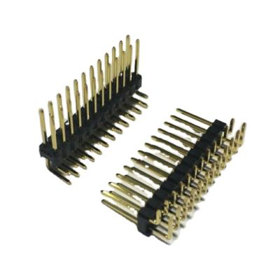 China PCB 90 Degree Pin Header Gold Plated for sale