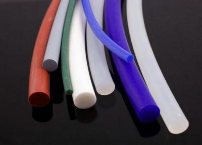 China Industrial Grade Translucent Silicone Tube Extrusion , Silicone Profile / Cord / Seal for sale