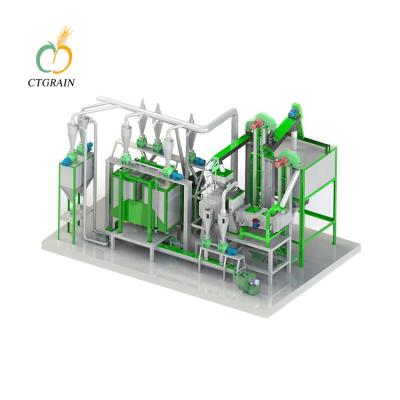 China Small Scale Corn Kernel Maize Processing Line Milling Machinery Factory Process Price for sale