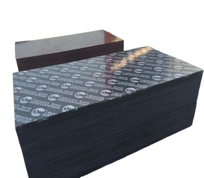 China 18mm Industrial Double Sided Film Coated Plywood Construction Used Black FILM FACED PLYWOOD for sale