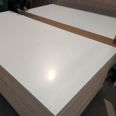 China Modern melamine paper plywood, white indoensia export to Europe for sale