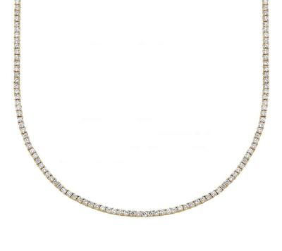 China TRENDY Fashion China Supplier PINDU Brass Cubic Zircon Tennis Choker Necklace for sale