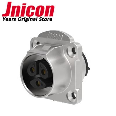 China Power Jnicon 300V MJ20 Metal Female 3 Pin Panel Mount Connector IP67 for sale