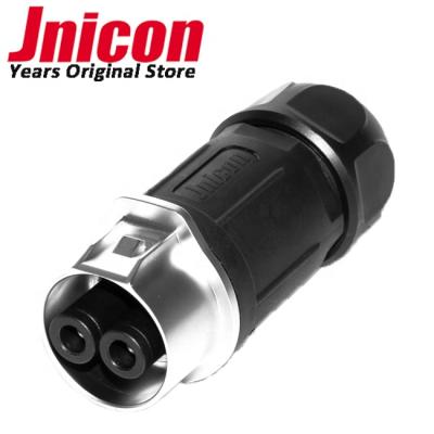 China Lock IP67 2 Pin Female Inline Cable Connector Waterproof Fast Power Jnicon MJ32 DC Power Supply for sale