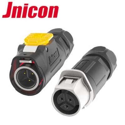 China Power Power Supply 300V 10A IP67 Waterproof Male Female 3 Pin Connector for sale