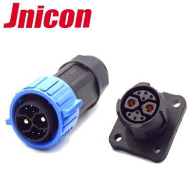 China Jnicon M23 2pin 8pin Automotive Plastic Battery Power Waterproof Male Female Cable Connector for sale